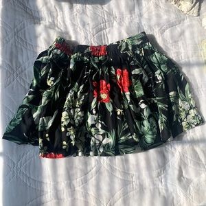 Denim & Supply black floral miniskirt in size M ASO Teen Wolf